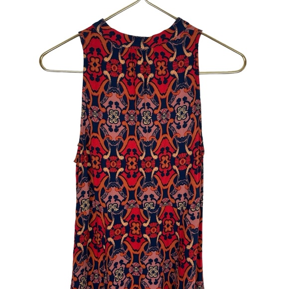 ⭐️ 2/$20 Free People Groovy Get Together Print Funky Tunic Blouse Tank - Picture 15 of 16